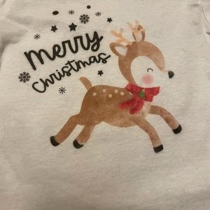 3-6 month Christmas long sleeved onesie